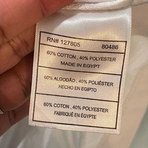 Reebok Boy’s White Blue Logo Cotton Blend Crewneck Short Sleeve Tee Size 6 - Picture 8 of 10